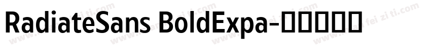 RadiateSans BoldExpa字体转换